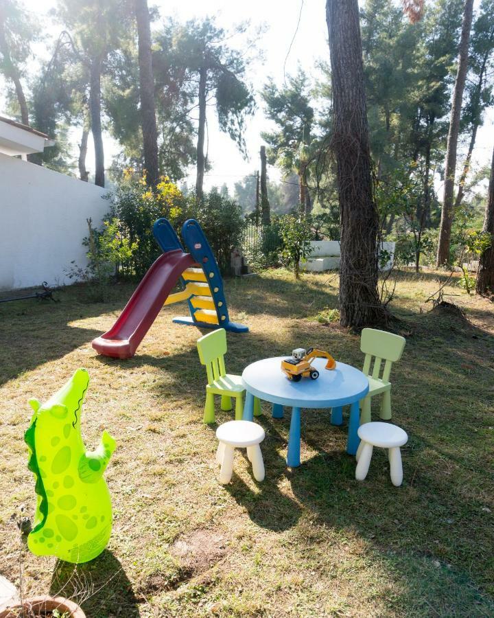 Villa Aurora In Sani With Garden And Pool Exteriér fotografie
