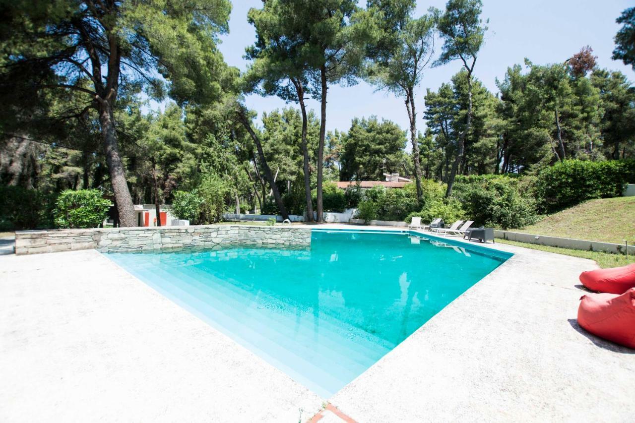 Villa Aurora In Sani With Garden And Pool Exteriér fotografie
