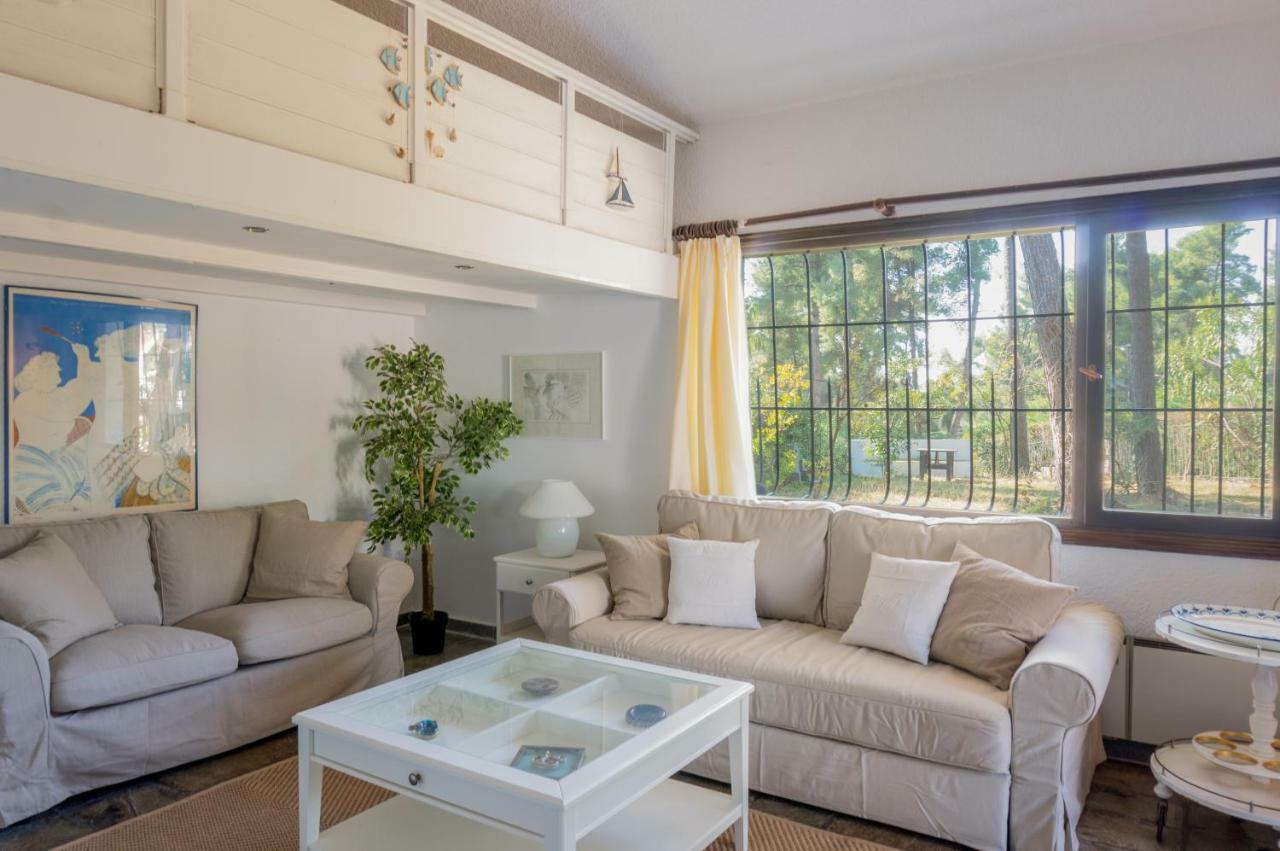 Villa Aurora In Sani With Garden And Pool Exteriér fotografie